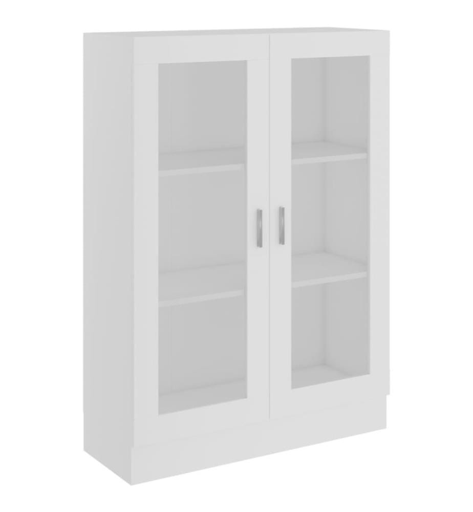 Vitrinenschrank Weiss 82,5x30,5x115 cm Holzwerkstoff