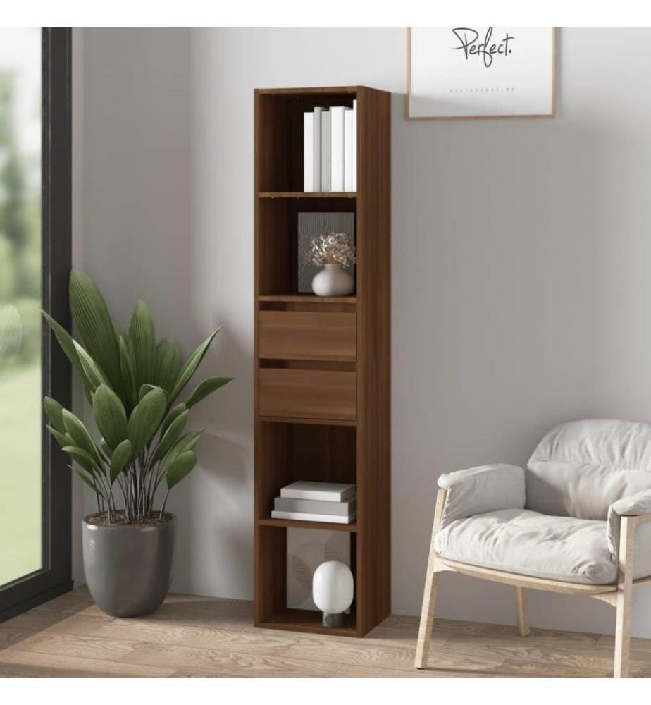 Bibliothèque Chêne marron 36x30x171 cm Bois d'ingénierie