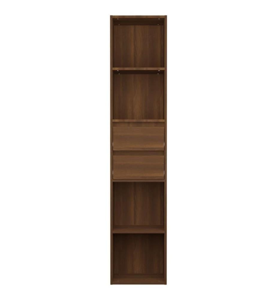 Bibliothèque Chêne marron 36x30x171 cm Bois d'ingénierie