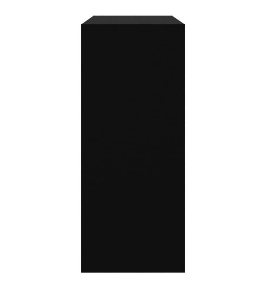 Bücherregal/Raumteiler Schwarz 80x30x72 cm