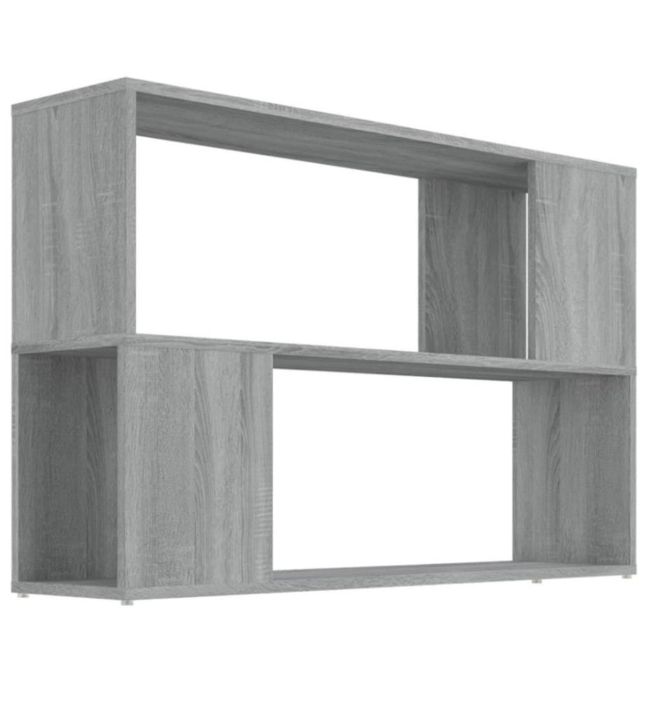 Bücherregal Grau Sonoma 100x24x63 cm Holzwerkstoff