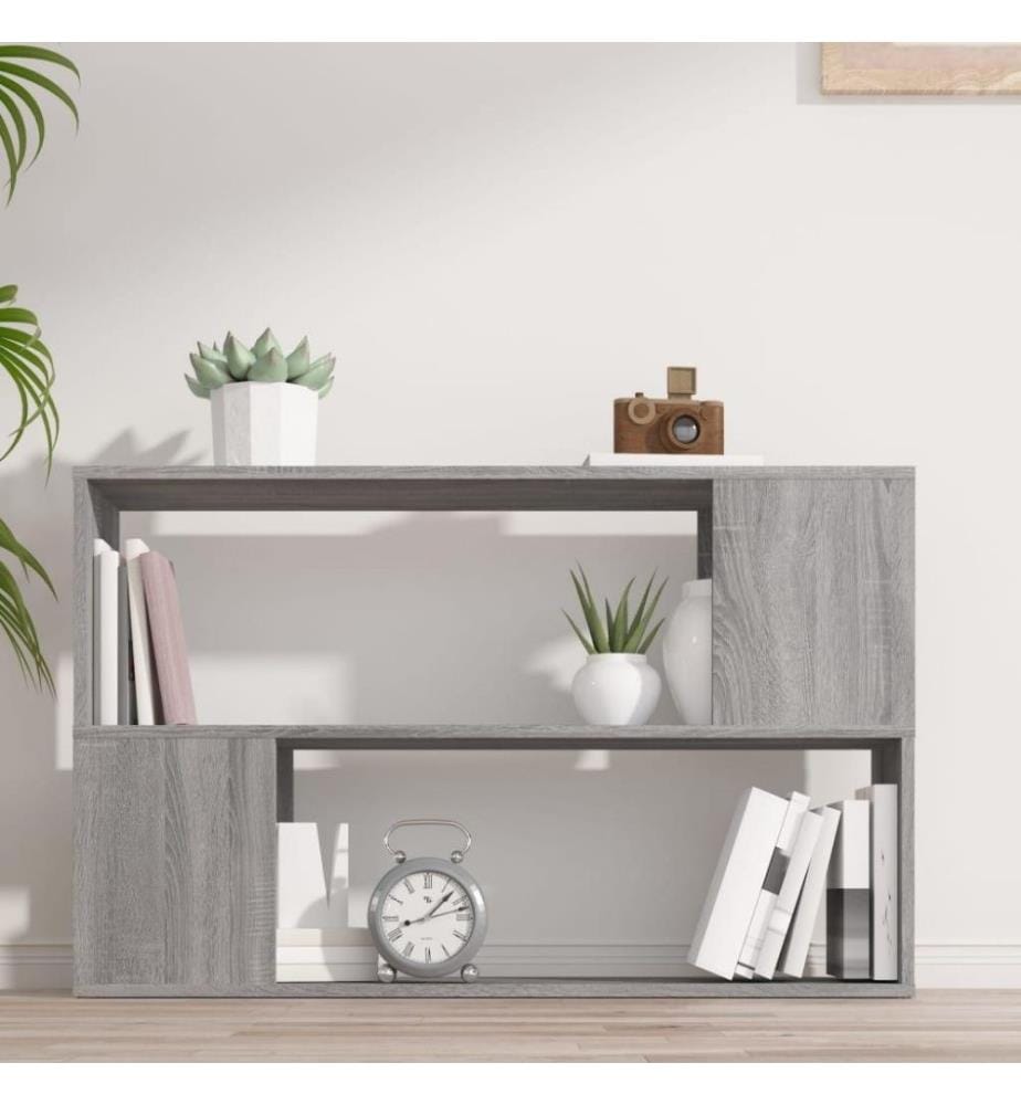 Bücherregal Grau Sonoma 100x24x63 cm Holzwerkstoff