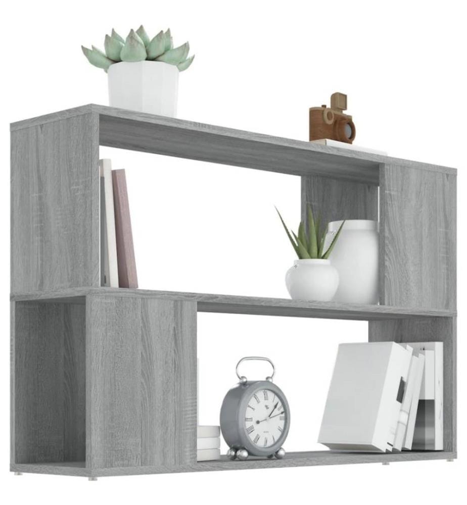Bücherregal Grau Sonoma 100x24x63 cm Holzwerkstoff