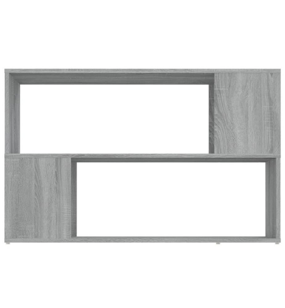 Bücherregal Grau Sonoma 100x24x63 cm Holzwerkstoff