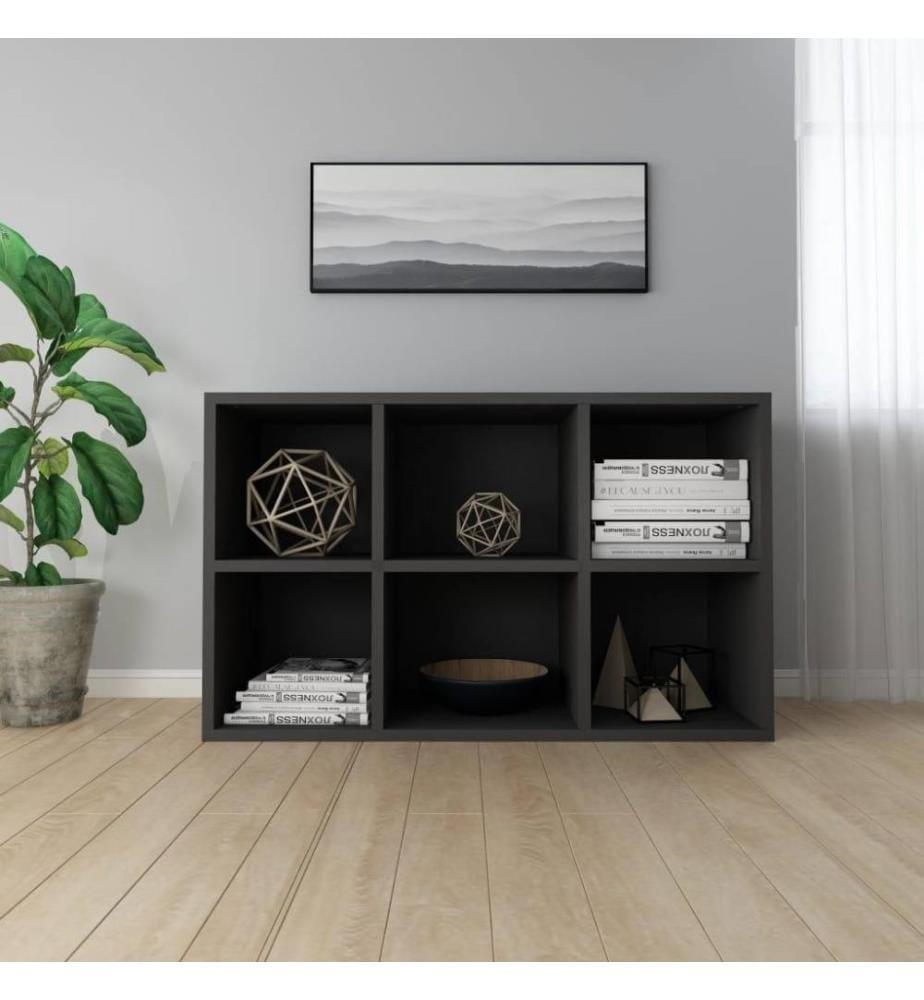 Bücherregal/Sideboard Schwarz 66x30x97,8 cm Holzwerkstoff