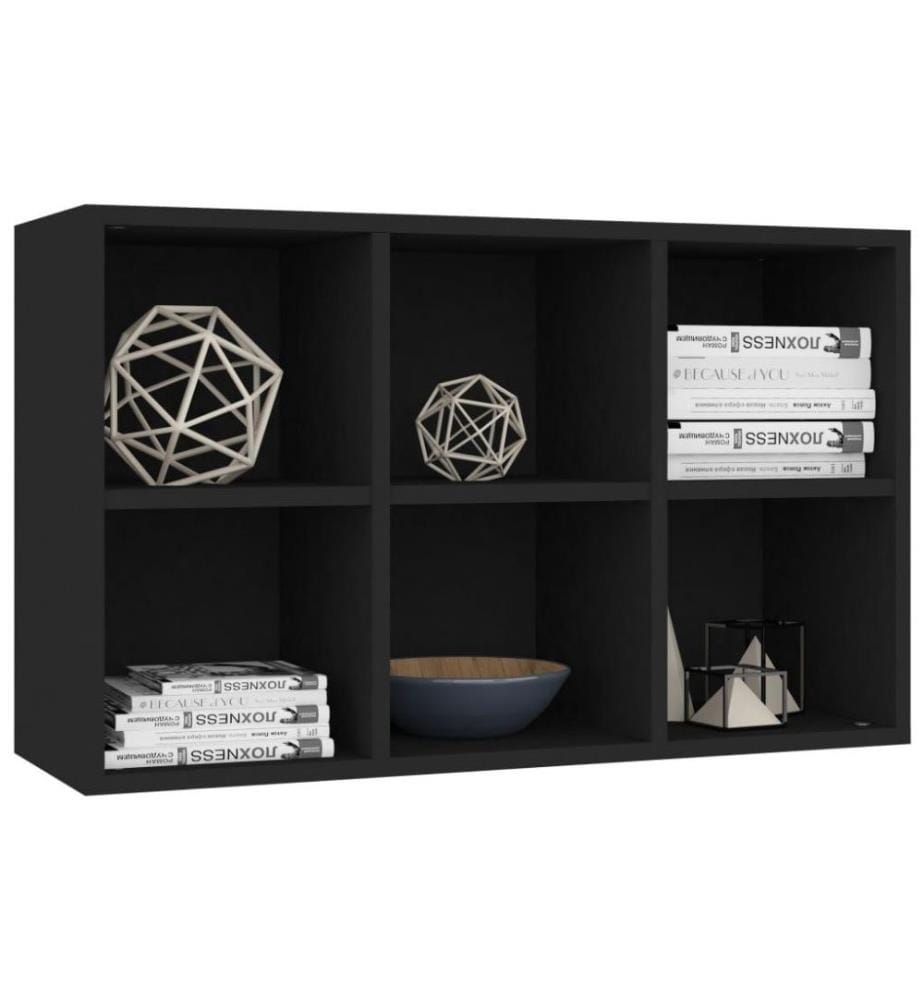 Bücherregal/Sideboard Schwarz 66x30x97,8 cm Holzwerkstoff