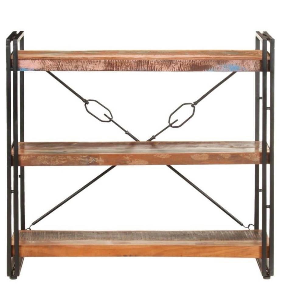 Bibliothèque à 3 niveaux 90x30x80cm Bois de récupération massif