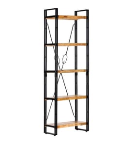 Bücherregal 5 Fächer 60 x 30 x 180 cm Mango Massivholz
