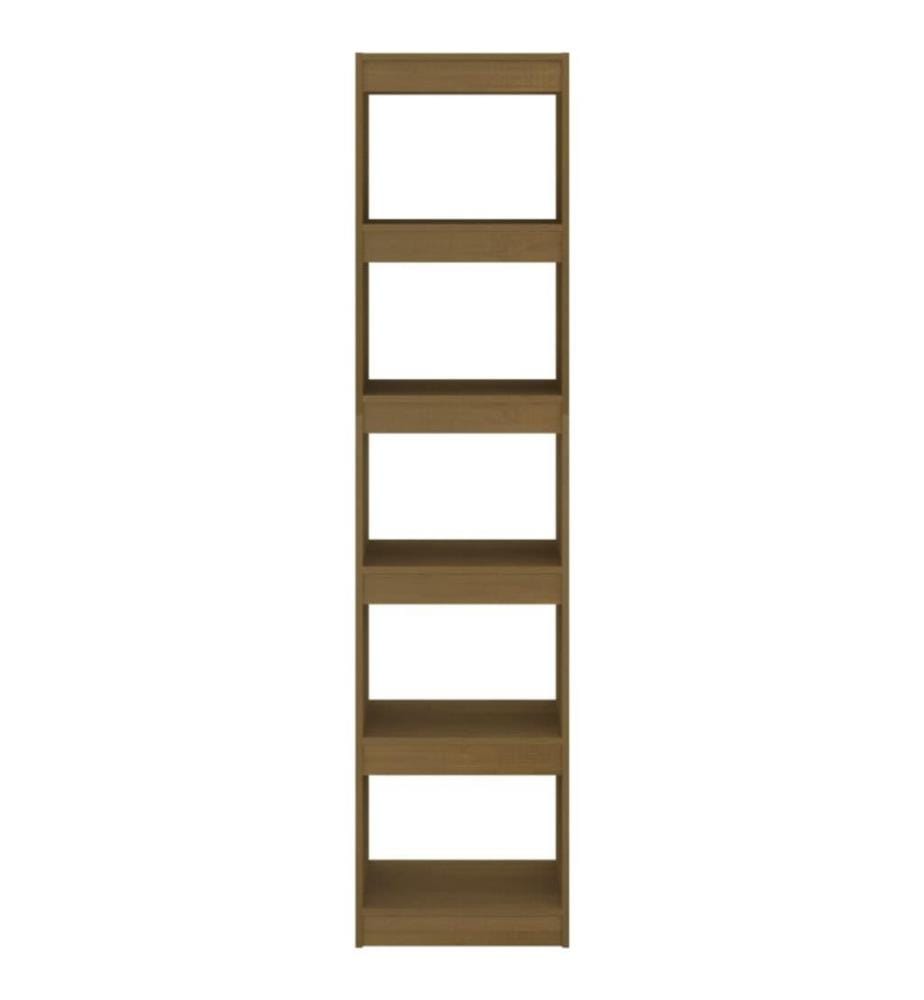 Bibliothèque/Séparateur de pièce Marron miel 40x30x167,5 cm Pin