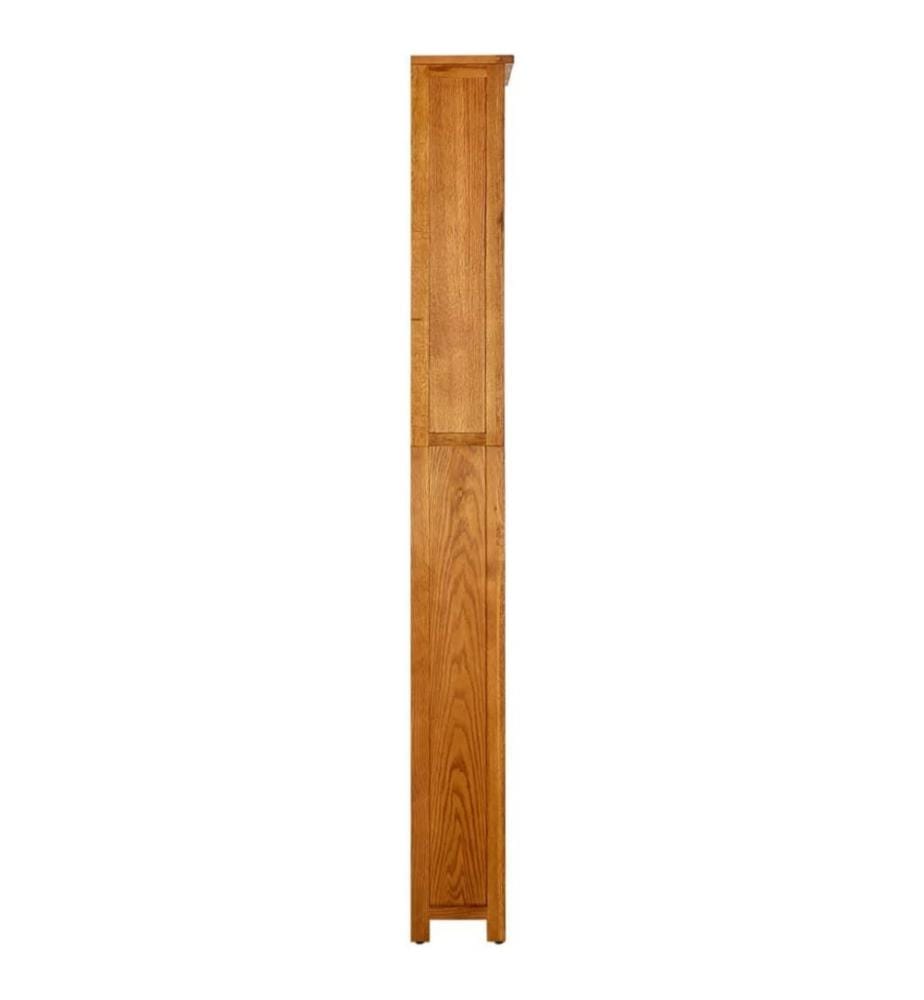 Bibliothèque à 7 niveaux 90x22,5x200 cm Bois de chêne massif