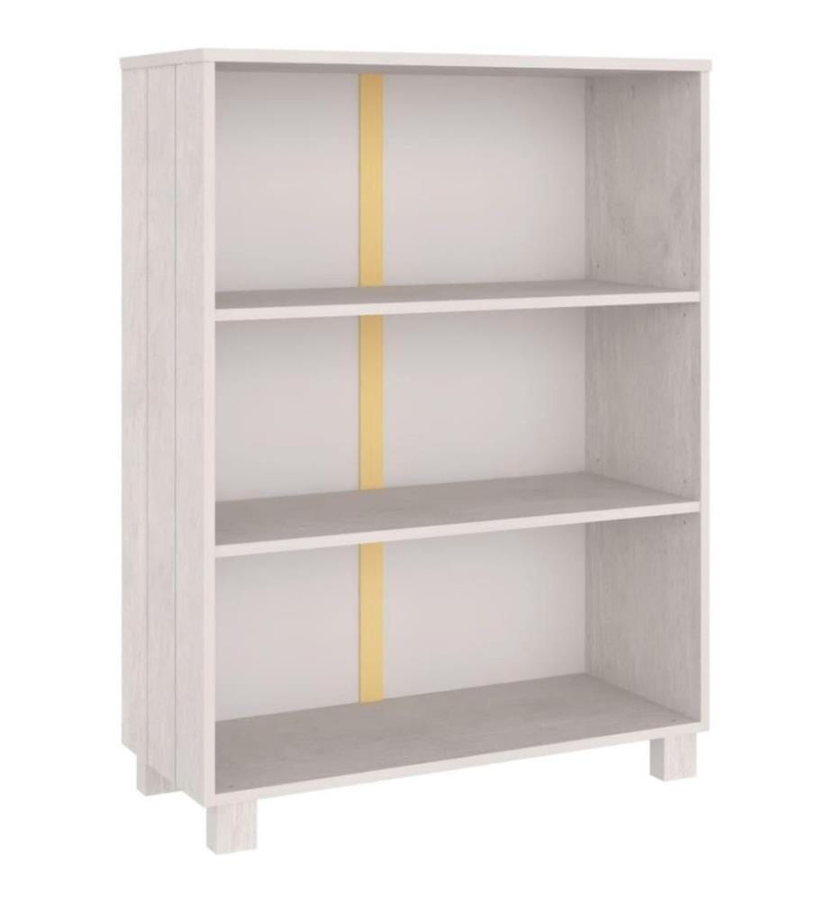 Bibliothèque Blanc 85x35x112 cm Bois de pin massif