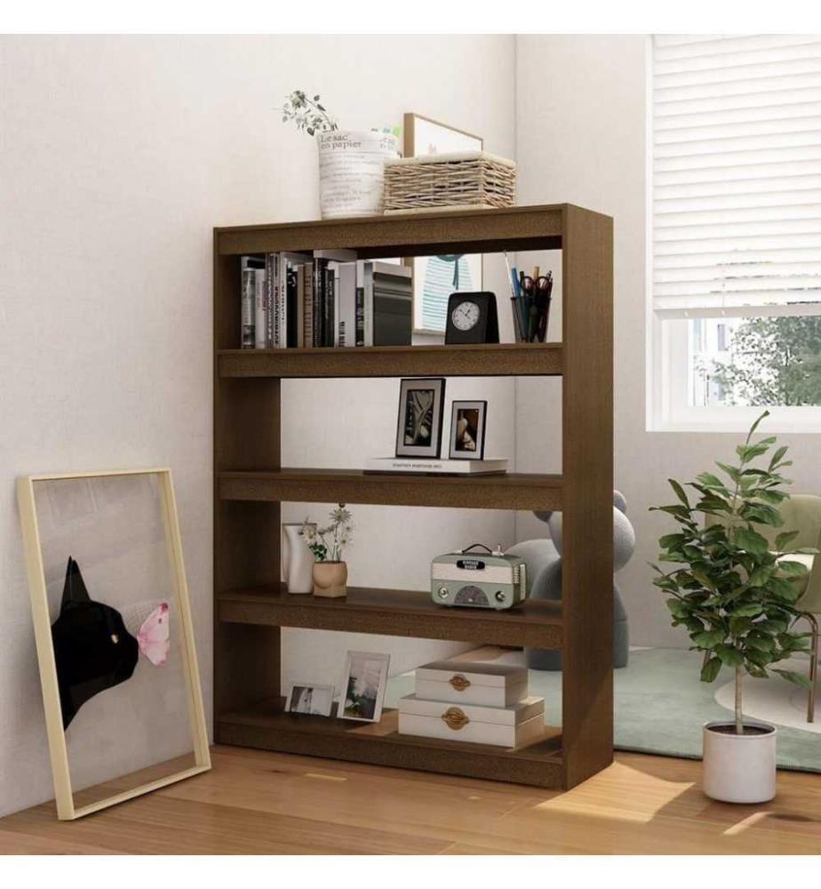 Bücherregal/Raumteiler 100x30x135,5 cm Massivholz Kiefer