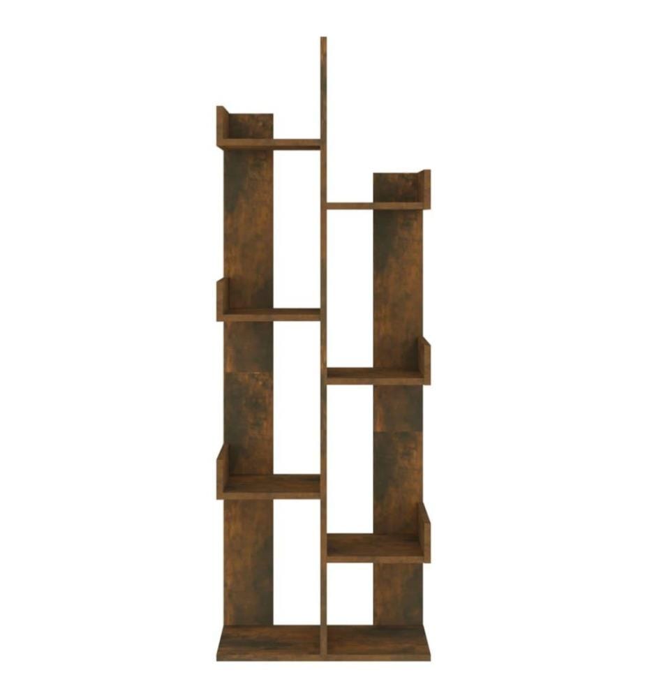 Bücherschrank 48x25,5x140 cm Räuchereiche Holzwerkstoff