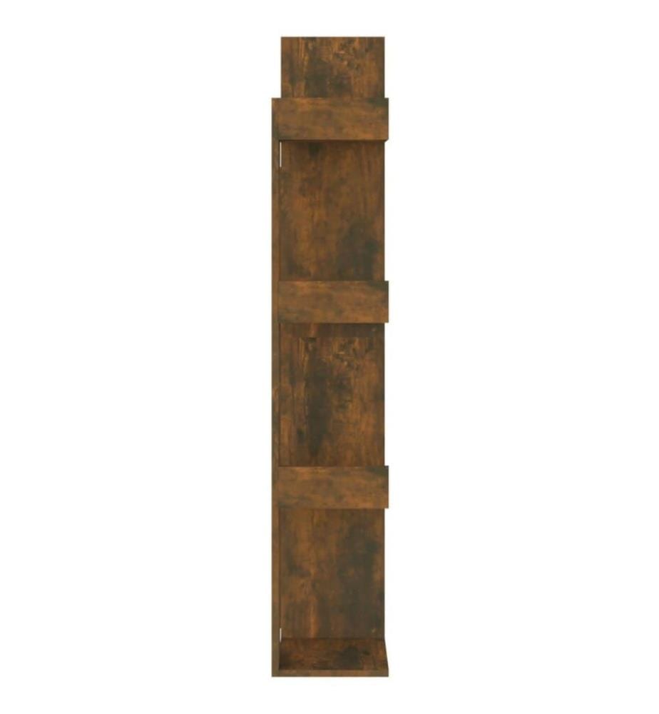Bücherschrank 48x25,5x140 cm Räuchereiche Holzwerkstoff