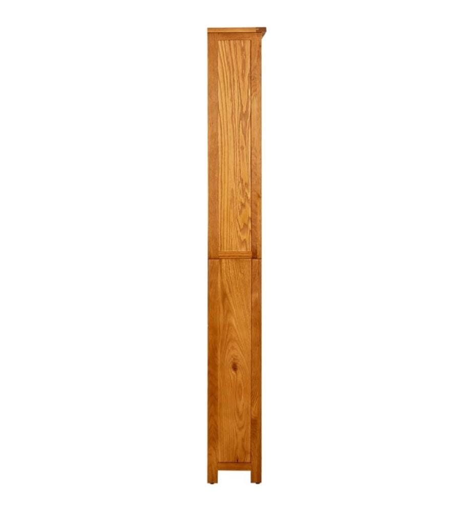 Bibliothèque à 6 étagères 80x22,5x180 cm Bois de chêne massif