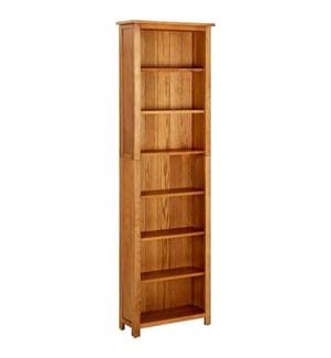 Bibliothèque à 7 étagères 60x22x200 cm Bois de chêne massif