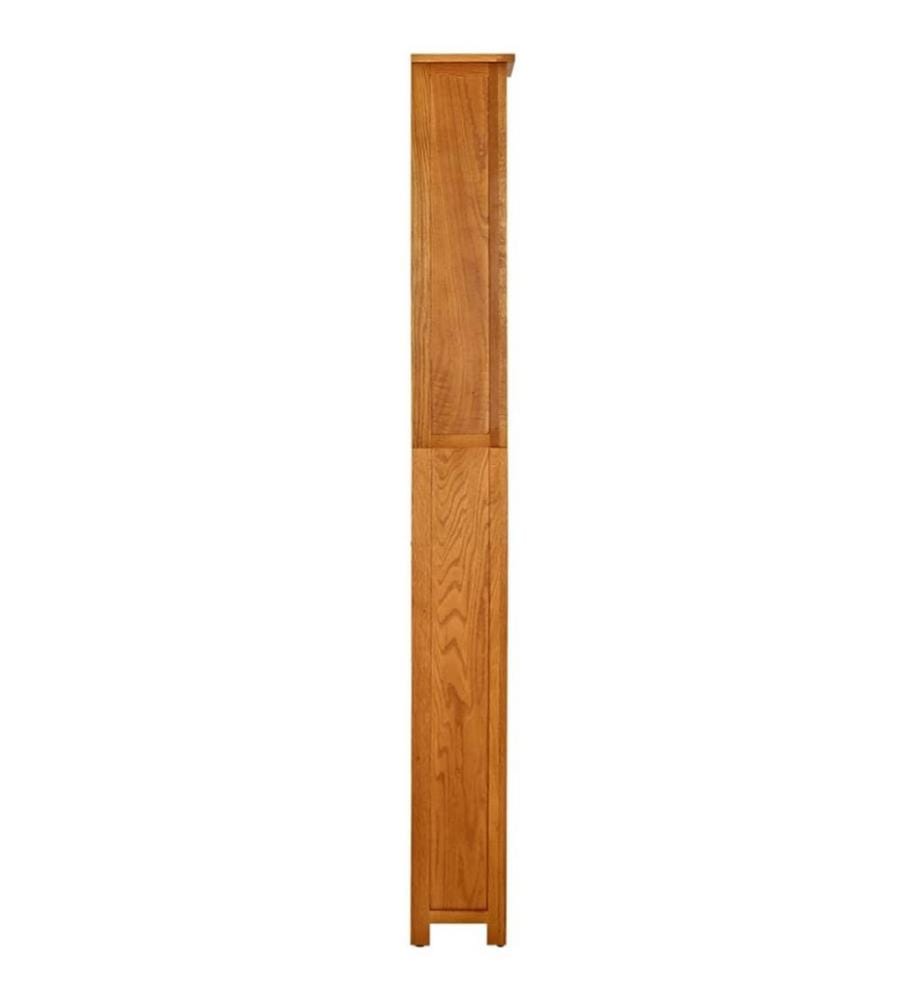 Bibliothèque à 7 étagères 60x22x200 cm Bois de chêne massif