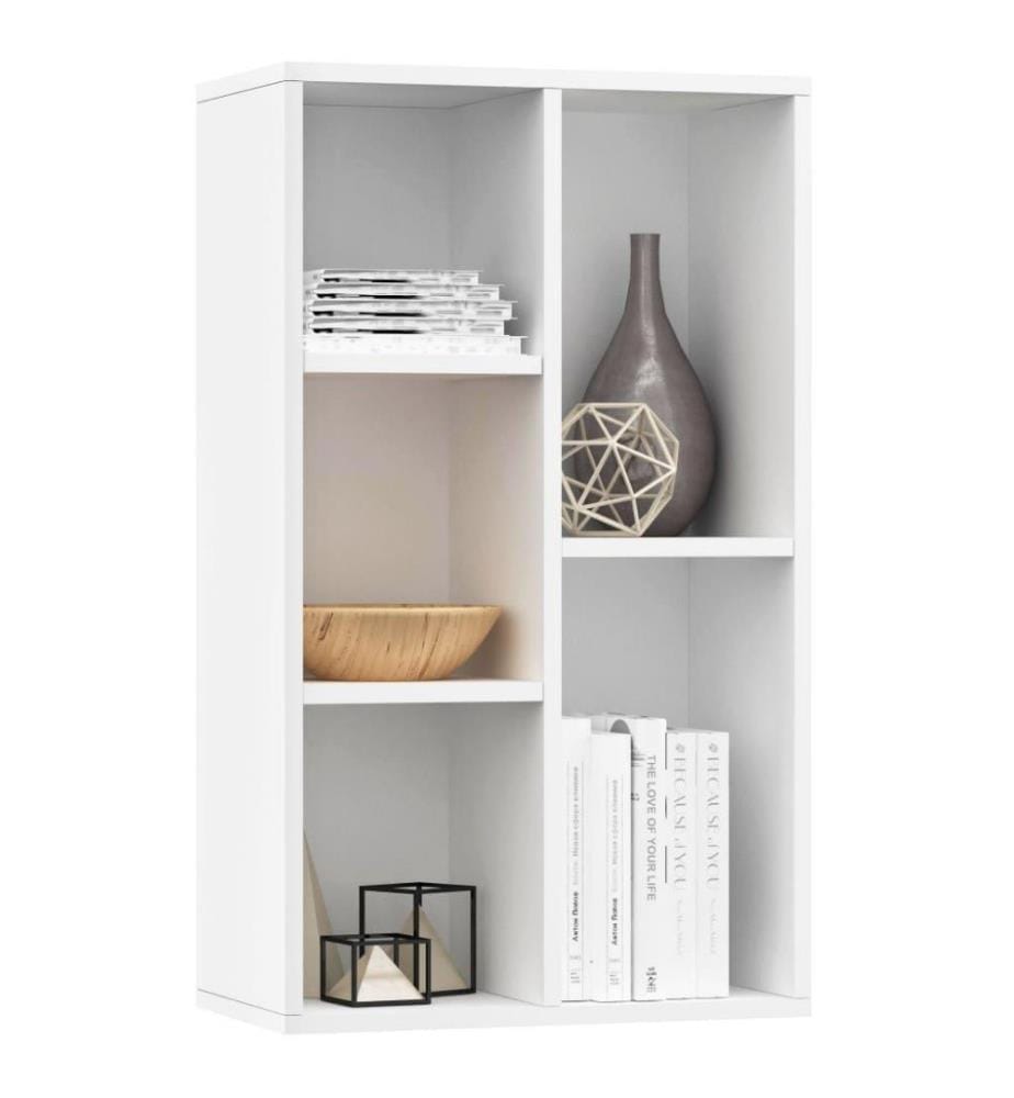 Bücherregal/Sideboard Weiss 50x25x80 cm Holzwerkstoff