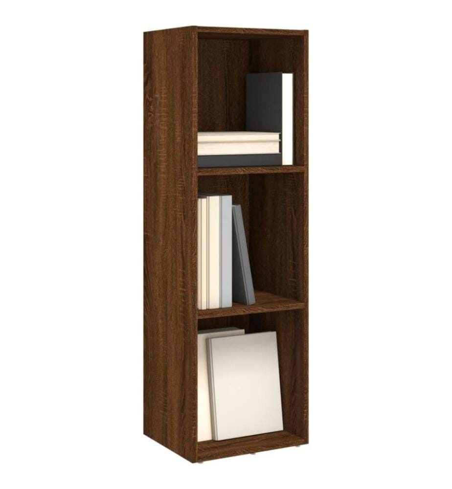 Bücherschrank/TV-Schrank Braun Eichen-Optik 36x30x114 cm