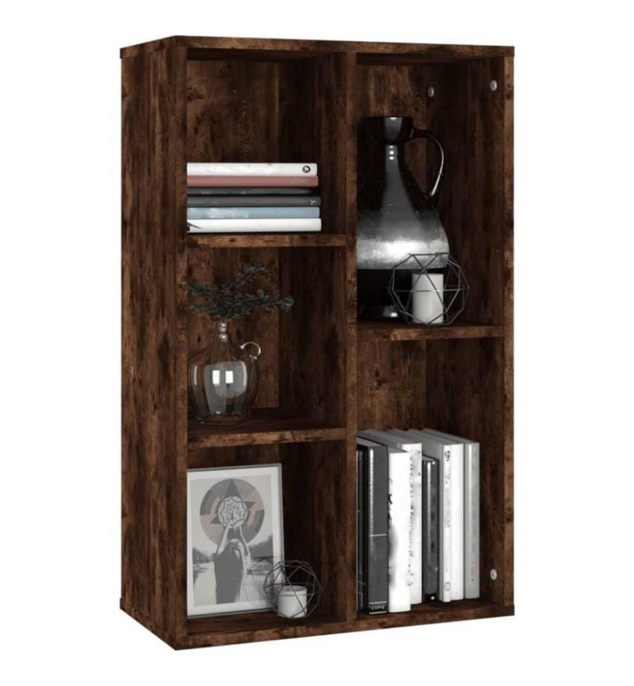 Bücherregal/Sideboard Räuchereiche 50x25x80 cm Holzwerkstoff
