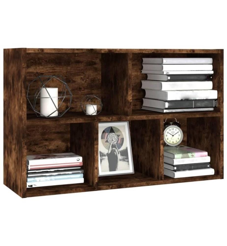 Bücherregal/Sideboard Räuchereiche 50x25x80 cm Holzwerkstoff