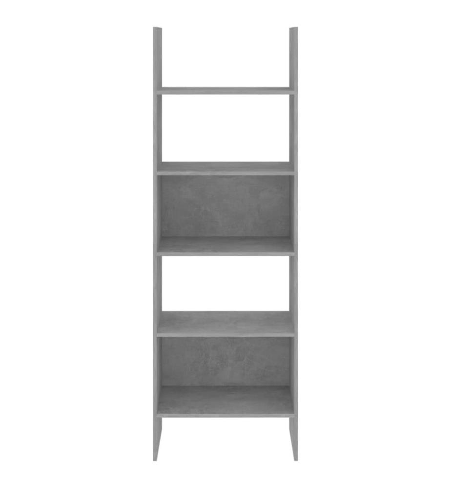 Bibliothèque Gris béton 60x35x180 cm Aggloméré