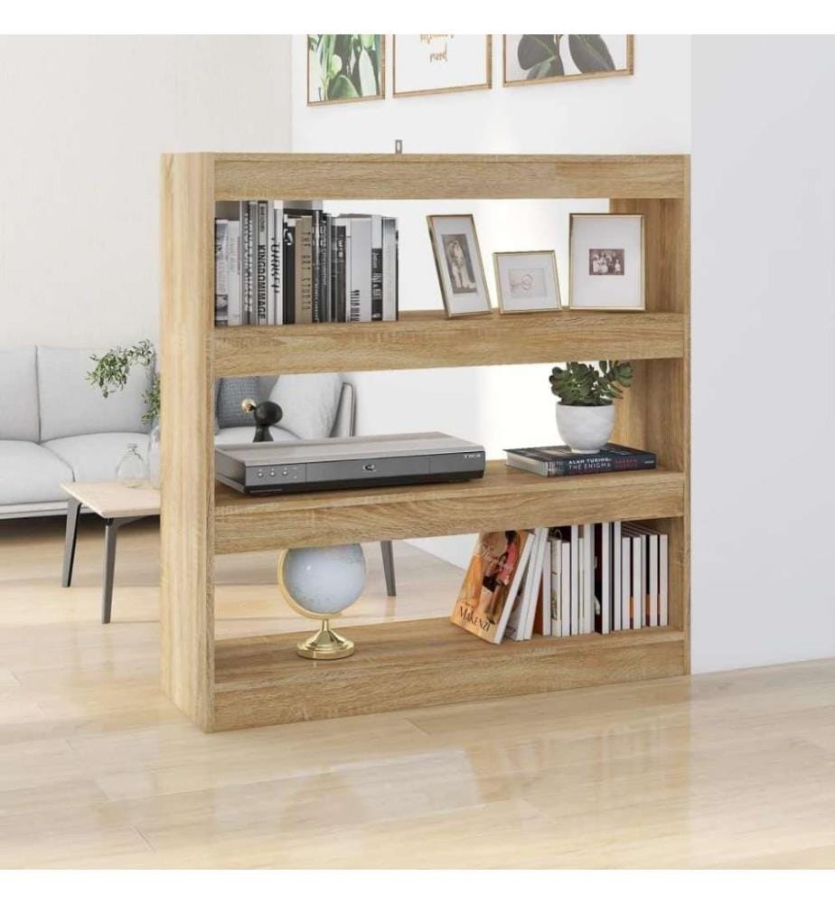 Bücherregal/Raumteiler Sonoma-Eiche 100x30x103 cm