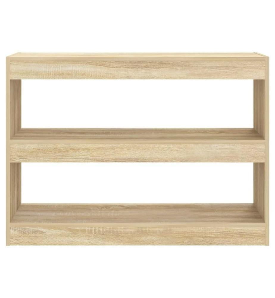 Bücherregal/Raumteiler Sonoma-Eiche 100x30x72 cm