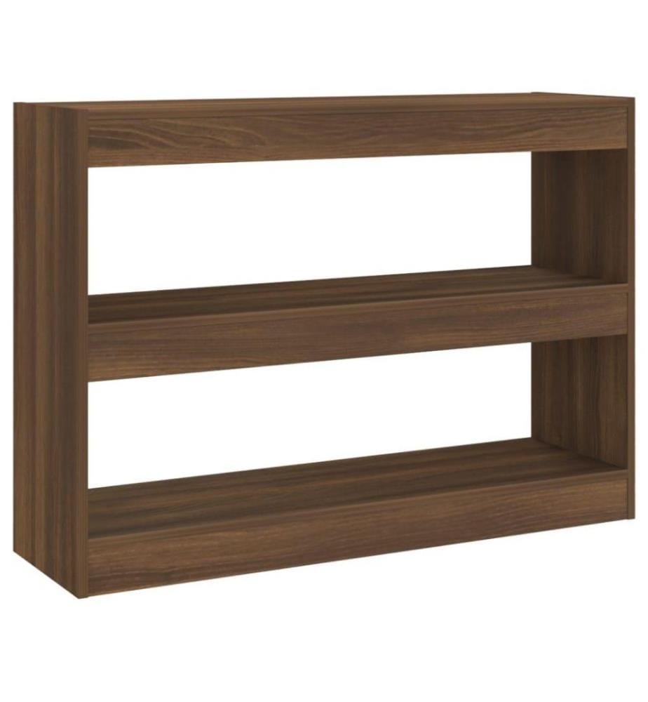Bücherregal/Raumteiler Braun Eichen-Optik 100x30x72 cm