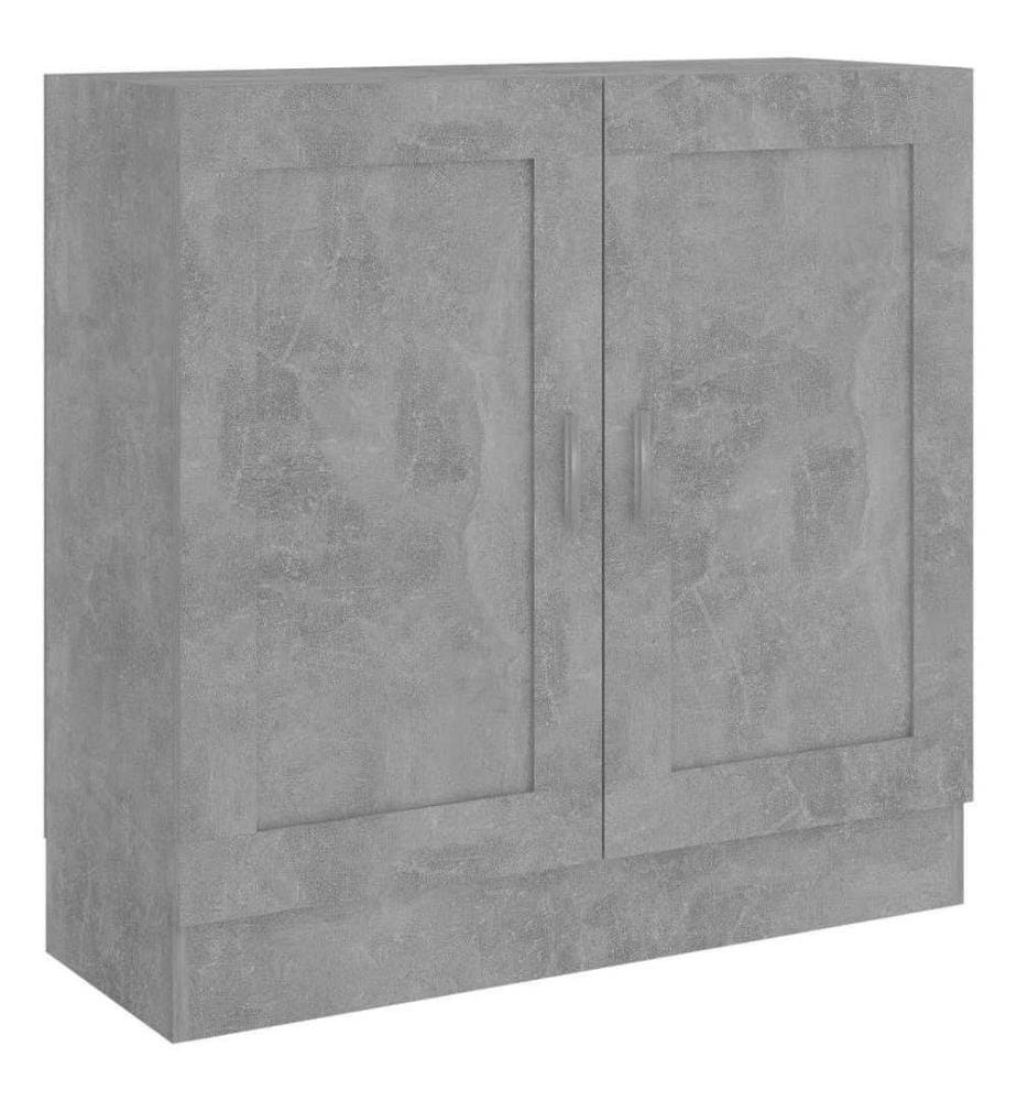 Bücherschrank Betongrau 82,5x30,5x80 cm Holzwerkstoff