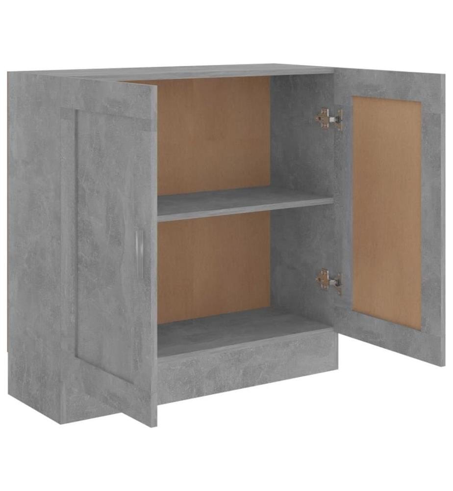 Bücherschrank Betongrau 82,5x30,5x80 cm Holzwerkstoff