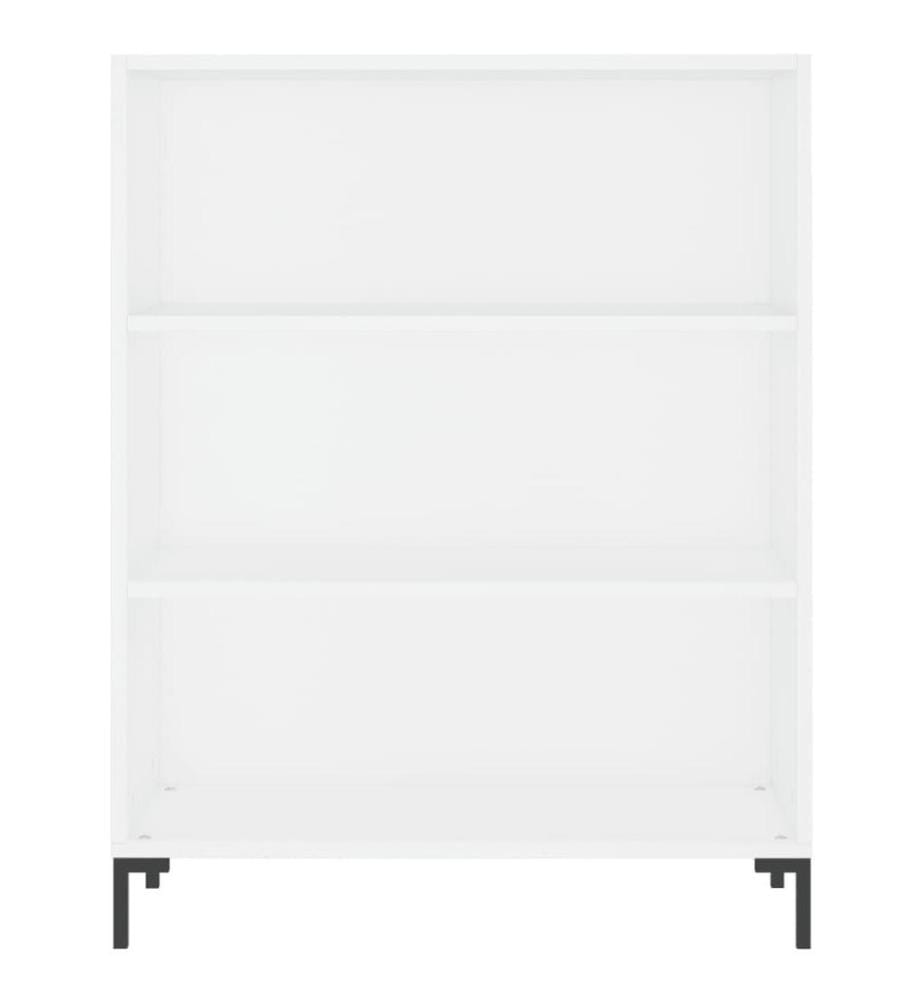 Bibliothèque blanc 69,5x32,5x90 cm bois d'ingénierie