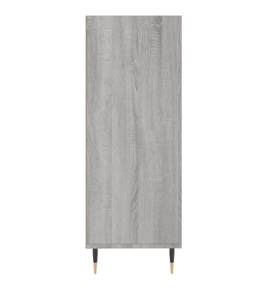 Bibliothèque sonoma gris 69,5x32,5x90 cm bois d'ingénierie