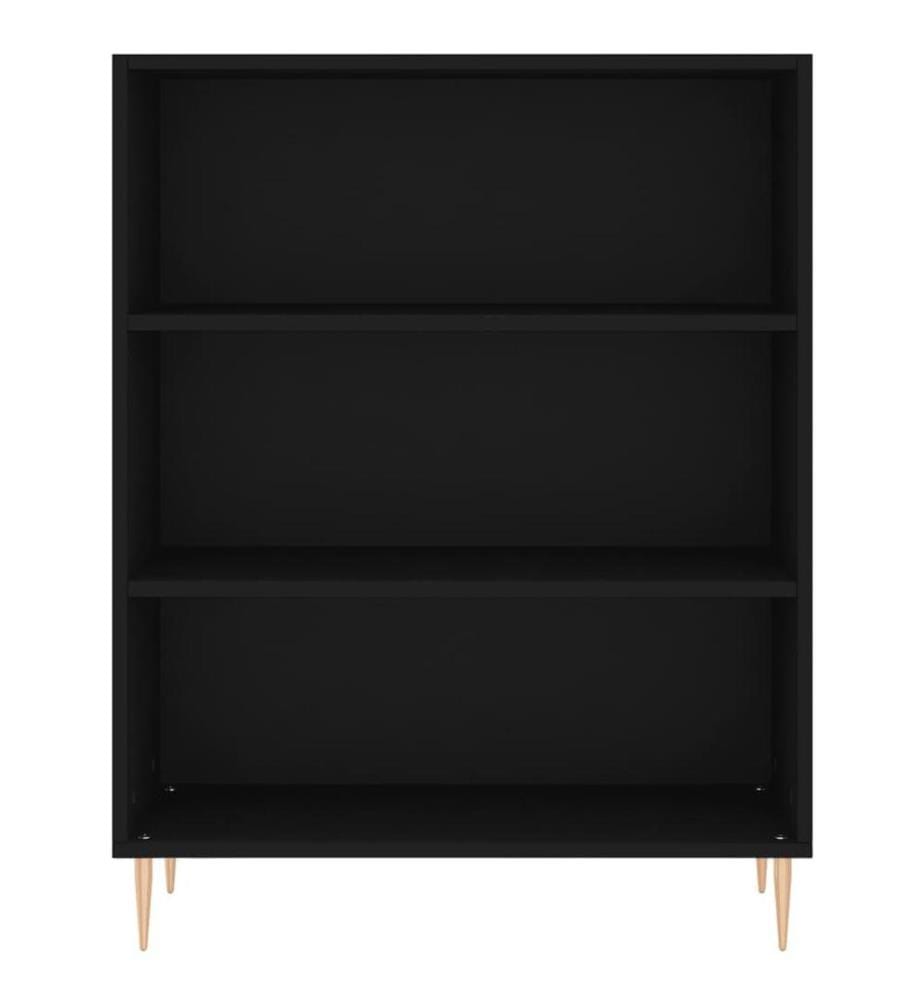 Bücherregal Schwarz 69,5x32,5x90 cm Holzwerkstoff