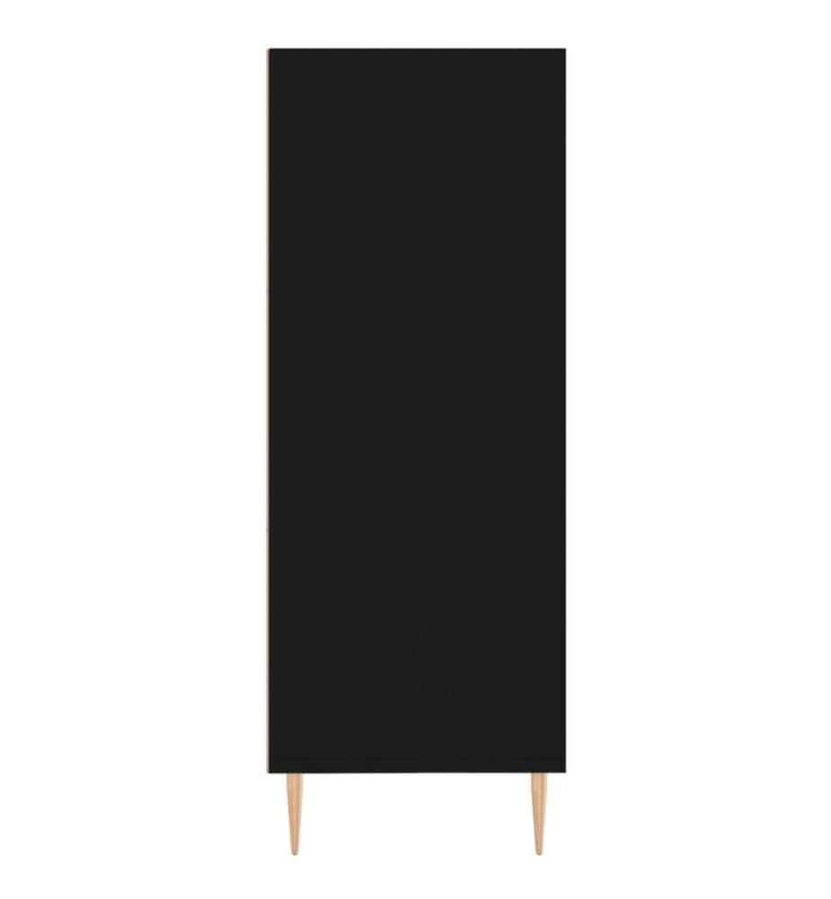 Bücherregal Schwarz 69,5x32,5x90 cm Holzwerkstoff