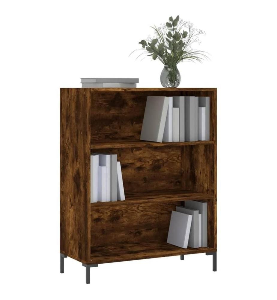 Bücherregal Räuchereiche 69,5x32,5x90 cm Holzwerkstoff