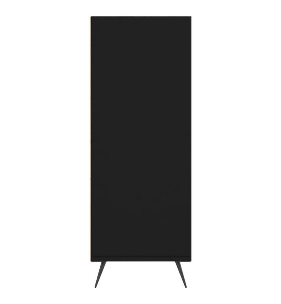 Bücherregal Schwarz 69,5x32,5x90 cm Holzwerkstoff
