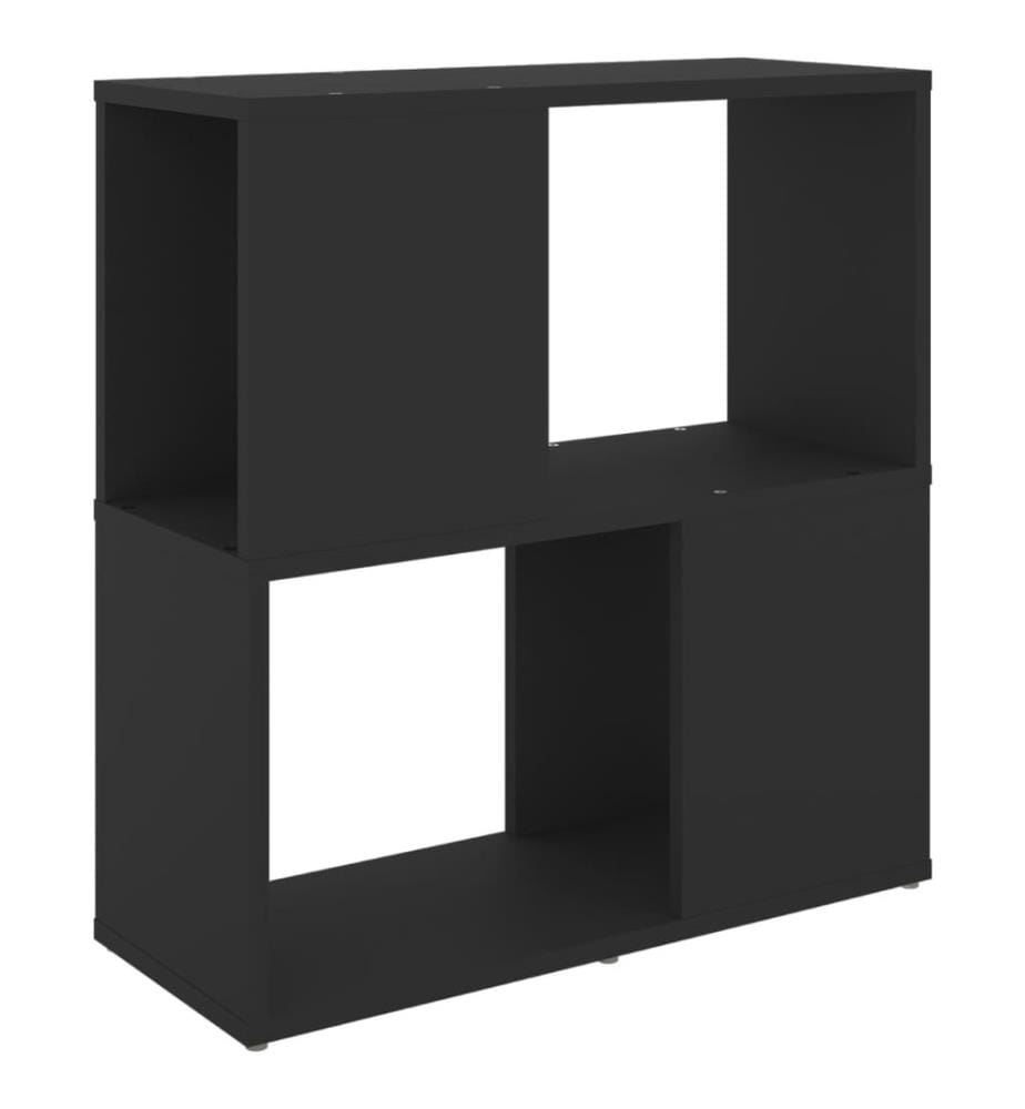 Bücherregal Schwarz 60x24x63 cm Holzwerkstoff