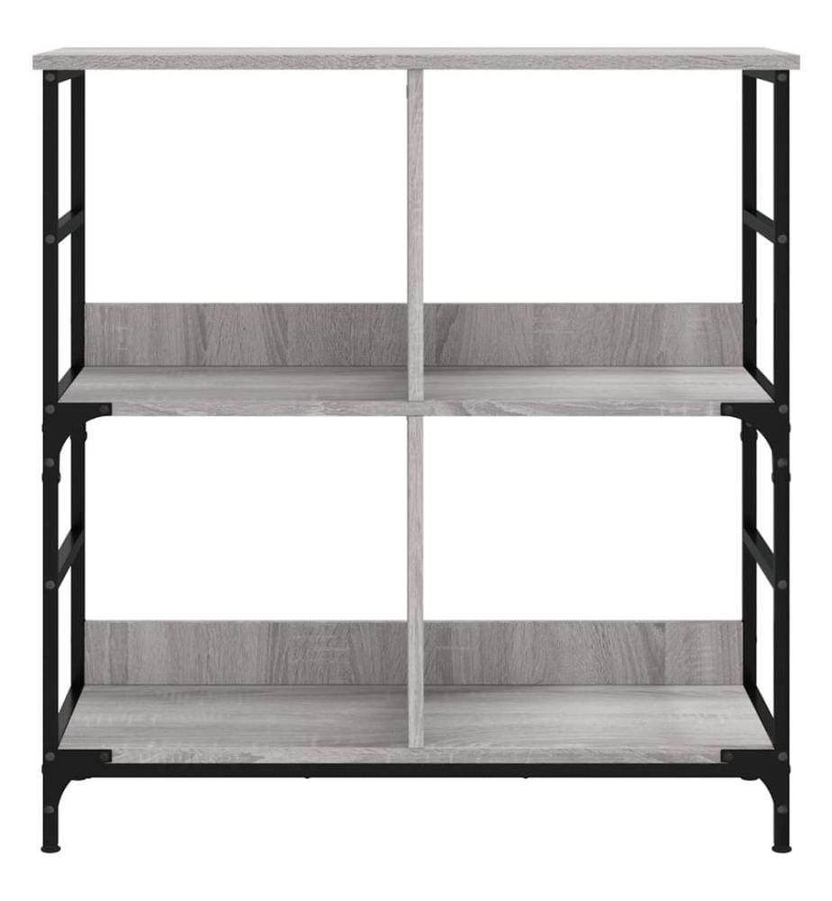Bibliothèque sonoma gris 78,5x33x82 cm bois d'ingénierie