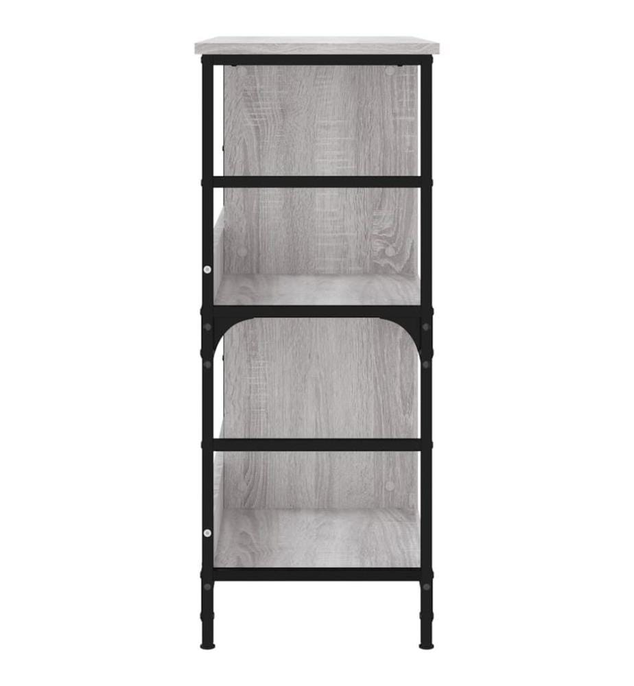 Bibliothèque sonoma gris 78,5x33x82 cm bois d'ingénierie