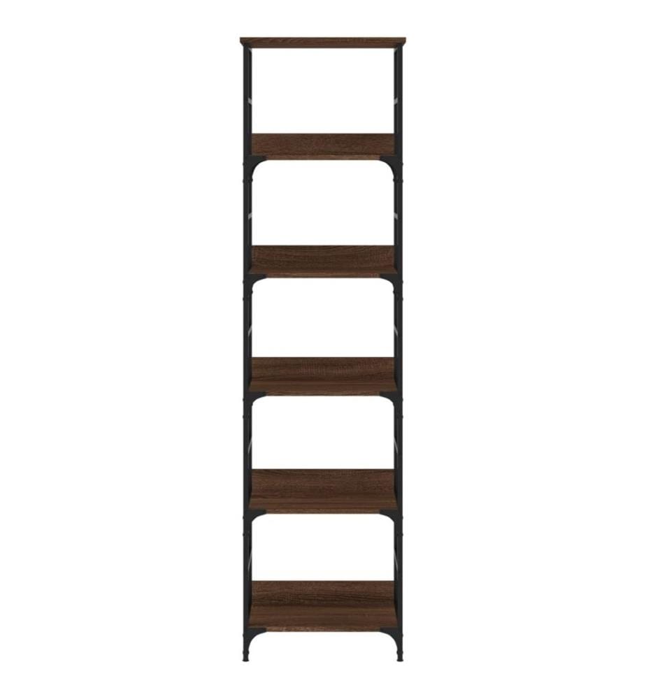 Bibliothèque chêne marron 50x33x188,5 cm bois d'ingénierie