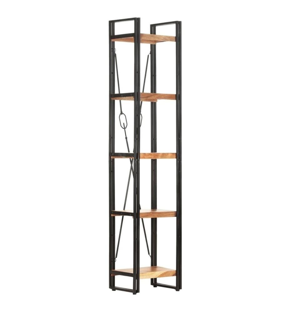 Bibliothèque à 5 niveaux 40x30x180 cm Bois d'acacia massif