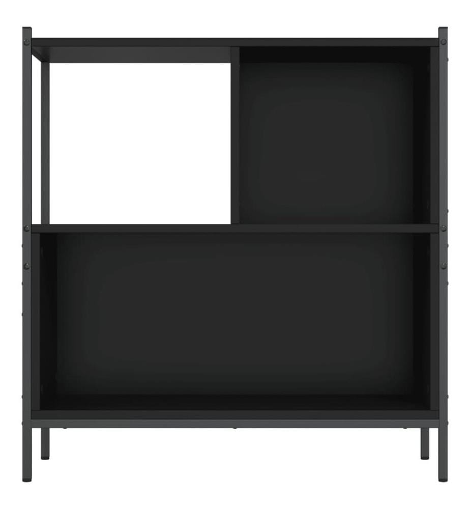 Bücherregal Schwarz 72x28x77,5 cm Holzwerkstoff