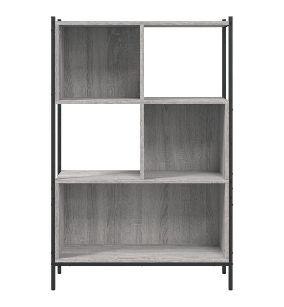 Bibliothèque sonoma gris 72x28x109 cm bois d'ingénierie
