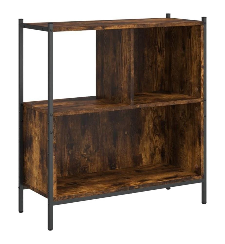 Bücherregal Räuchereiche 72x28x77,5 cm Holzwerkstoff