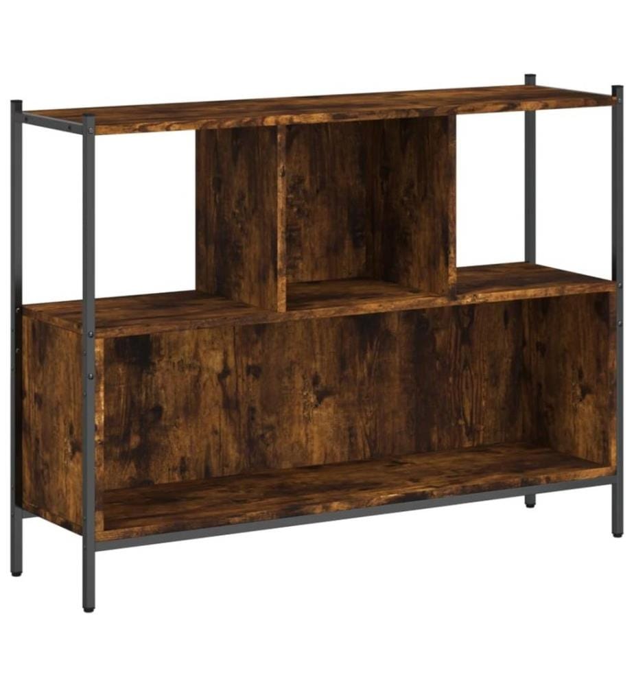 Bücherregal Räuchereiche 102x28x77,5 cm Holzwerkstoff