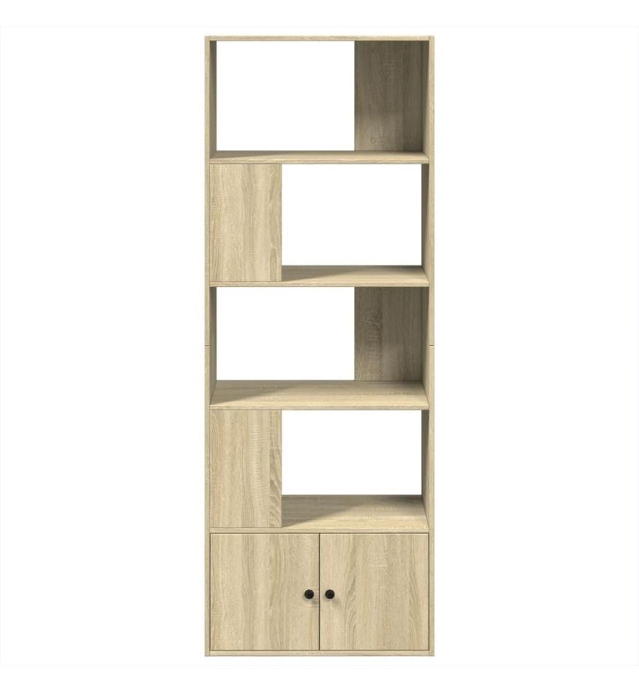 Bibliothèque chêne sonoma 70x36x189 cm bois d'ingénierie