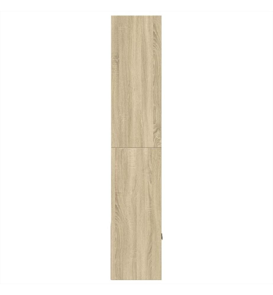 Bibliothèque chêne sonoma 70x36x189 cm bois d'ingénierie