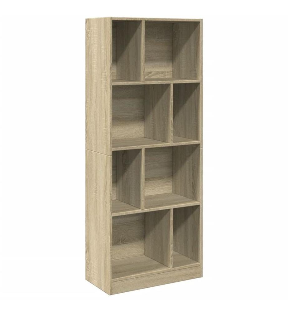 Bibliothèque chêne sonoma 57x28,5x141 cm bois d'ingénierie