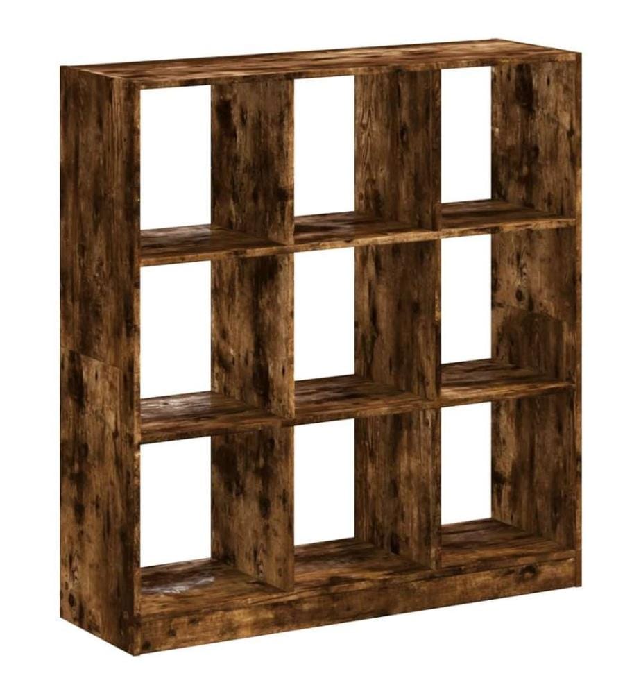 Bücherregal Räuchereiche 102x32x108 cm Holzwerkstoff